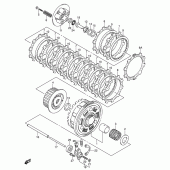 Схема вузла: Зчеплення для Suzuki GSX-R750