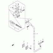 Схема вузла: Передній гальмівний циліндр (Model k5/k6) для Suzuki RM125