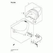 Схема вузла: Сидіння (Vzr1800zk7/zu2k7/zk8/zu2k8/zk9/zufk9/zl0/zul0) для Suzuki VZR1800 Intruder M1800R/ Boulevard M109R