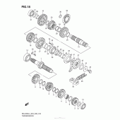 Схема узла: Трансмиссия для Suzuki RM-Z450