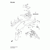 Схема вузла: Заднє крило (Model k9) для Suzuki DR-Z400 DR-Z400S