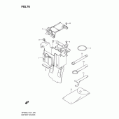Схема вузла: Кріплення акумулятора (Sfv650l1 e21) для Suzuki SFV650 Gladius