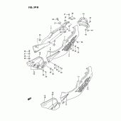 Схема вузла: Бічні панелі (Model r) для Suzuki GSX-R750