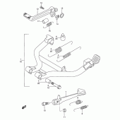 Схема вузла: Підставка (Model w/x) для Suzuki GSF600 Bandit