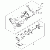 Схема узла: Задний фонарь (Стоп-сигнал) (Model k2/k3) для Suzuki DL1000 V-Strom