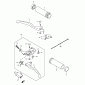 Схема вузла: Ручки керма Suzuki LS650 Boulevard S40