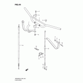 Схема вузла: Кермо & Тросики (Dr200sel2 e24) для Suzuki DR200 DR200SE