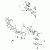 Схема вузла: Підніжки для Suzuki VS800 Intruder 800