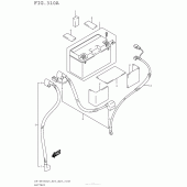 Схема вузла: Акумулятор для Suzuki DR-Z400 DR-Z400S