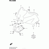 Схема вузла: Накладка паливного бака (Ykv,yvz) для Suzuki GSX-R1000