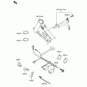 Схема вузла: Електроустаткування для Suzuki DR-Z110