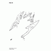 Схема узла: Боковые панели для Suzuki GSX-R1000