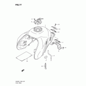 Схема вузла: Паливний бак (Dl650al1 e2) для Suzuki DL650 V-Strom