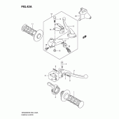 Схема узла: Ручки руля (Model l0 e24) для Suzuki DR200 DR200SE