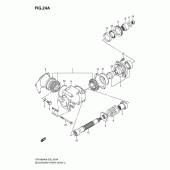 Схема вузла: Вторинна передача (Model k8/k9) Suzuki VZR1800 Intruder M1800R/ Boulevard M109R