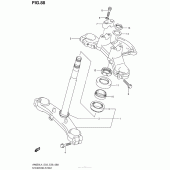 Схема вузла: Рульова траверса для Suzuki AN650 Burgman (EU analogue of SkyWave)