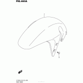 Схема вузла: Переднє крило Suzuki VZ1500 Boulevard M90