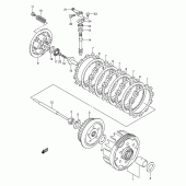 Схема вузла: Зчеплення для Suzuki DR-Z125 DR-Z125