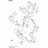 Схема узла: Рулевая траверса для Suzuki DR-Z400 DR-Z400SM