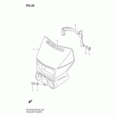 Схема узла: Накладка фары для Suzuki DR-Z250