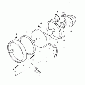 Схема вузла: Фара (E4) для Suzuki DR400