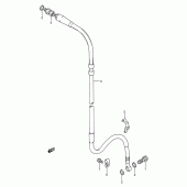 Схема вузла: Передній гальмівний шланг (Model k/l/m) для Suzuki RM250