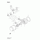 Схема узла: Масляный охладитель для Suzuki AN650 Burgman (EU analogue of SkyWave)