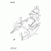 Схема узла: Задний подседельный обтекатель (Sv650sk6/suk6) для Suzuki SV650
