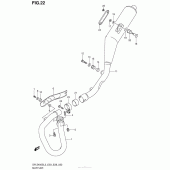 Схема вузла: Вихлопна система (Dr-Z400Sl3 E03) для Suzuki DR-Z400 DR-Z400S