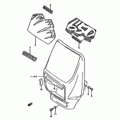 Схема вузла: Кожух фари для Suzuki DR650 DR650R