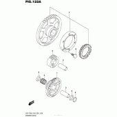 Схема вузла: Привід стартера для Suzuki GSX-R750