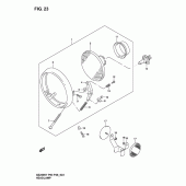 Схема узла: Фара для Suzuki GZ250 Marauder