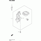 Схема вузла: Lock Set (Sv650L7 E33) для Suzuki SV650