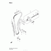 Схема узла: Цепь ГРМ & Натяжитель & Успокоитель для Suzuki RM-Z450