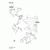 Схема вузла: Бічна кришка (Vzr1800l2 e19) ​​для Suzuki VZR1800 Intruder M1800R/ Boulevard M109R