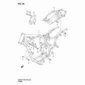 Схема узла: Рама для Suzuki GZ250 Marauder