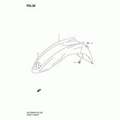 Схема узла: Переднее крыло для Suzuki DR125