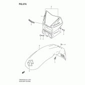 Схема узла: Кожух фары (Model k9/l0) для Suzuki DR650 DR650SE