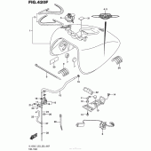 Схема узла: Топливный бак (Vl1500Tl7 E28) для Suzuki VL1500 Boulevard C90T B.O.S.S