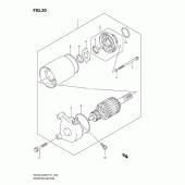Схема узла: Стартер электрический (Denso) для Suzuki EN125