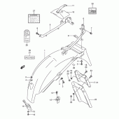 Схема узла: Заднее крыло (Model t) для Suzuki GS500