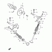 Схема узла: Распредвал & Клапан для Suzuki DR125