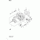 Схема вузла: Головка циліндра для Suzuki UH200 Burgman