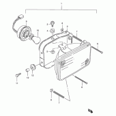 Схема вузла: Фара для Suzuki TS125