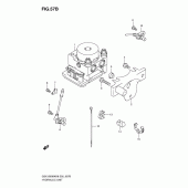 Схема вузла: Блок ABS (Gsx1300bkak8/au2k8/ak9/aufk9/al0/aufl0) для Suzuki GSX1300 B-King