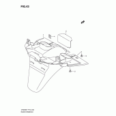 Схема узла: Заднее крыло для Suzuki UH200 Burgman