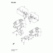Схема вузла: Підніжки (Model k9/l0) для Suzuki VL800 Intruder C800/Boulevard C50