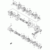 Схема вузла: Трансмісія для Suzuki GSX-R600