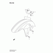 Схема вузла: Переднє крило (Vzr1800zl2 e02) для Suzuki VZR1800 Intruder M1800R/ Boulevard M109R