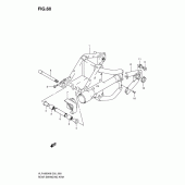 Схема вузла: Задній важіль підвіски Suzuki VLR1800 Intruder C1800R/ Boulevard C109R